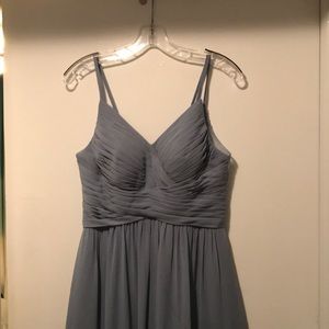 Azazie Blake Dusty Blue Dress